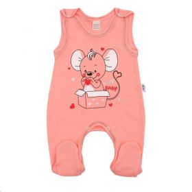 Kojenecká soupravička New Baby Mouse lososová Růžová
