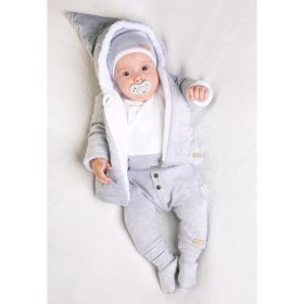 Zimní kojenecký kabátek s čepičkou Nicol Kids Winter modrý