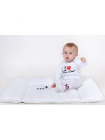 Body s potiskem New Baby I Love Mum and Dad Červená