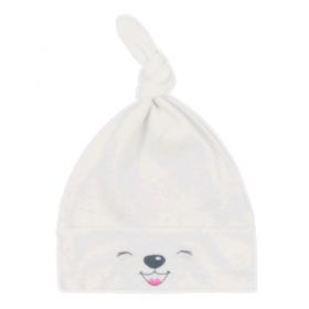Bavlněná kojenecká čepička Bobas Fashion Lucky krémová Béžová