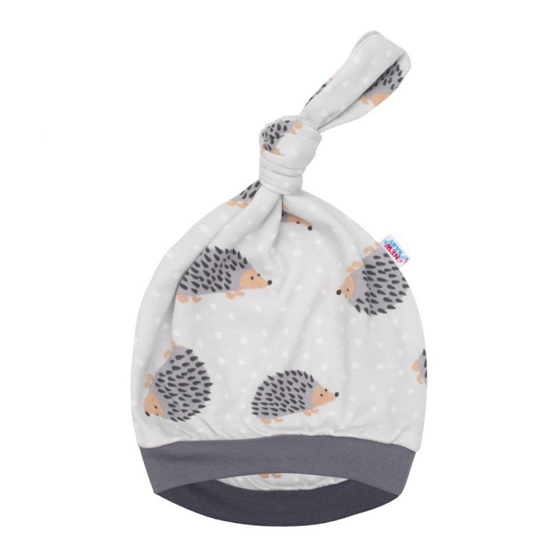 Kojenecká čepička New Baby Ježek Šedá