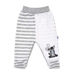 Kojenecké bavlněné polodupačky New Baby Zebra exclusive Bílá