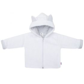 Luxusní dětský zimní kabátek s kapucí New Baby Snowy collection Bílá