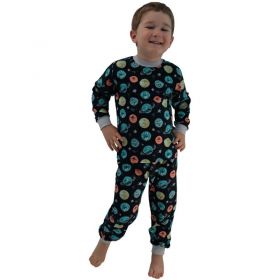 ESITO Dětské BIO pyžamo Vesmír vel. 116 - 122 - 122 / černá ESUNIPYZBIOVSM 122 černá Potisk Unisex celoroční 3 až 6 let