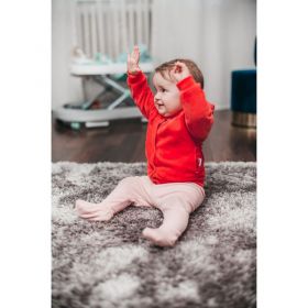 Semišková mikinka s kapucí Červená NEW BABY
