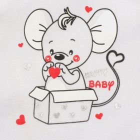 Kojenecká soupravička New Baby Mouse bílá