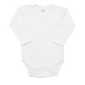 Luxusní body dlouhý rukáv New Baby - bílé | 50, 56 (0-3m)