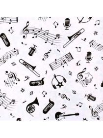 Kojenecké bavlněné dupačky New Baby Music Bílá