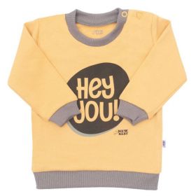 Kojenecké tričko New Baby With Love hořčicové Žlutá | 62 (3-6m), 68 (4-6m)