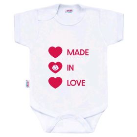 Body s potiskem New Baby MADE IN LOVE Dle obrázku