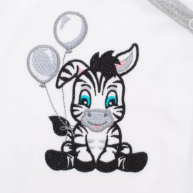 Kojenecký bavlněný overal New Baby Zebra exclusive Bílá