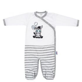 Kojenecký bavlněný overal New Baby Zebra exclusive Bílá