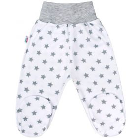 Kojenecké polodupačky New Baby Classic II šedé s hvězdičkami Šedá