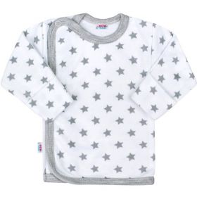 Kojenecká košilka New Baby Classic II šedá s hvězdičkami Šedá | 68 (4-6m)