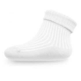 Kojenecké pruhované ponožky New Baby bílé | 62 (3-6m)
