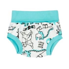 Kojenecké bavlněné kraťasy-bloomers Nicol Dinosaur Tyrkysová | 116/122, 3- 6 m