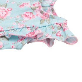 Kojenecké letní bavlněné šatičky New Baby Roses Tyrkysová