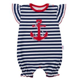 Holčičí letní overal New Baby Marine Modrá | 56 (0-3m), 62 (3-6m), 68 (4-6m), 74 (6-9m), 80 (9-12m)