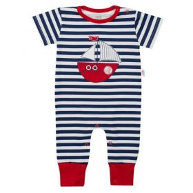 Klučičí letní overal New Baby Marine Modrá | 56 (0-3m), 68 (4-6m)