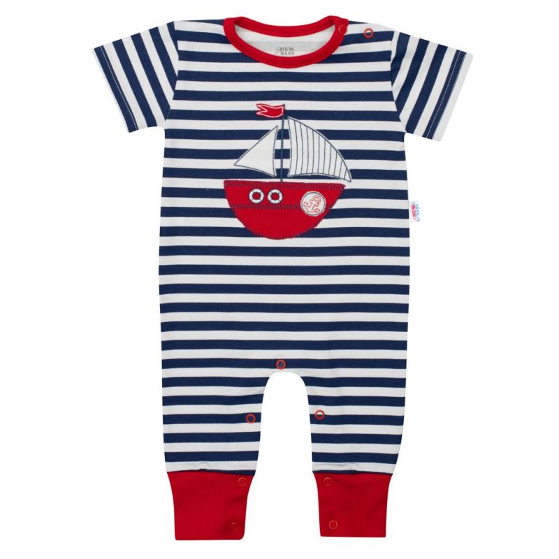 Klučičí letní overal New Baby Marine Modrá