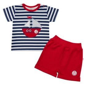 Kojenecká souprava tričko a kraťásky New Baby Marine Modrá | 56 (0-3m), 62 (3-6m), 68 (4-6m)