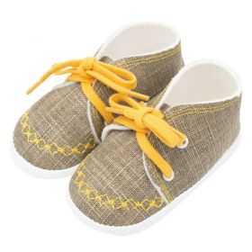 Kojenecké capáčky tenisky New Baby jeans mustard 0-3 m Žlutá | 116/122