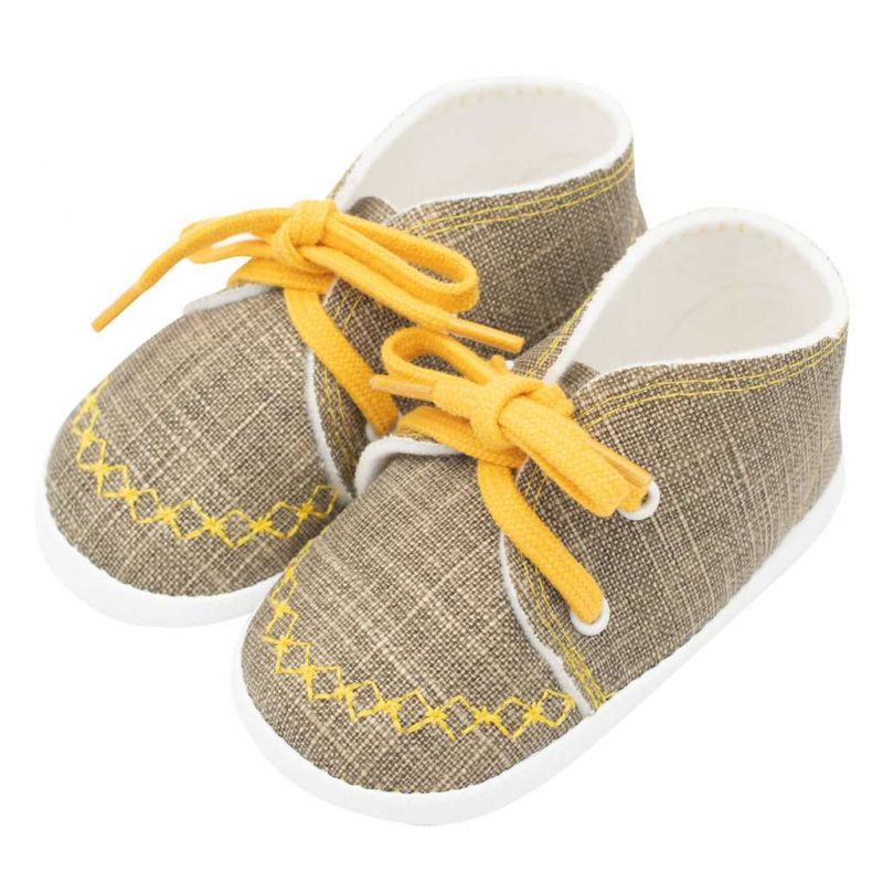 Kojenecké capáčky tenisky New Baby jeans mustard 0-3 m Žlutá