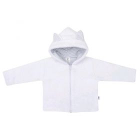 Luxusní dětský zimní kabátek s kapucí New Baby Snowy collection Bílá