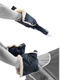 Rukávník na kočárek 2 ks Sensillo 45x21 black