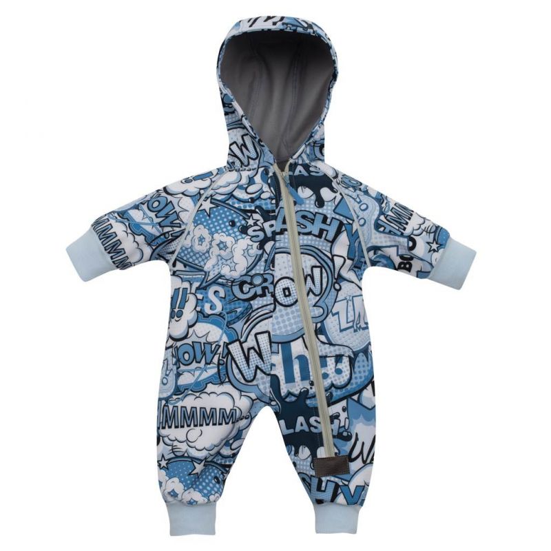 Softshellový kojenecký overal New Baby Komix Modrá