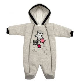 Zimní kojenecká kombinéza s kapucí Koala Star Vibes růžová | 56 (0-3m), 62 (3-6m), 68 (4-6m), 74 (6-9m)