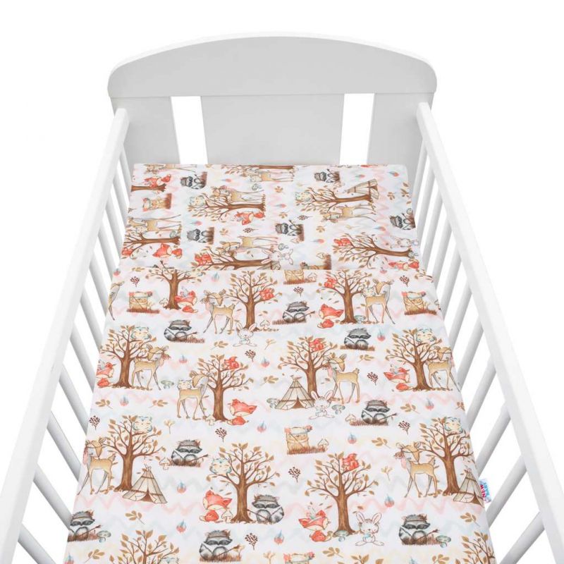 2-dílné ložní povlečení New Baby 100/135 cm lesní příběh