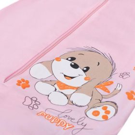 Kojenecký spací pytel New Baby pejsek růžový