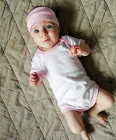 3-dílná letní bavlněná souprava New Baby Perfect Summer světle růžová