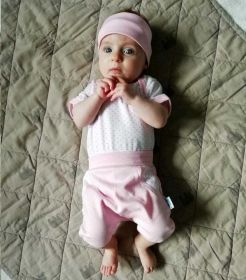 3-dílná letní bavlněná souprava New Baby Perfect Summer světle růžová