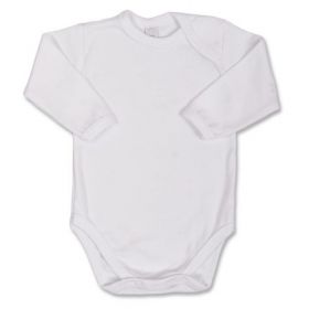 Kojenecké body s dlouhým rukávem Bobas Fashion bílé | 62 (3-6m), 74 (6-9m), 80 (9-12m), 86 (12-18m)