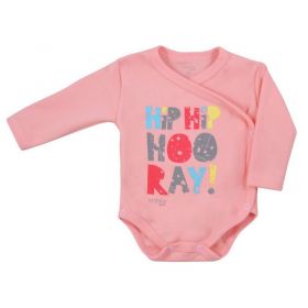 Kojenecké celorozepínací body Koala Hip-Hip růžové
