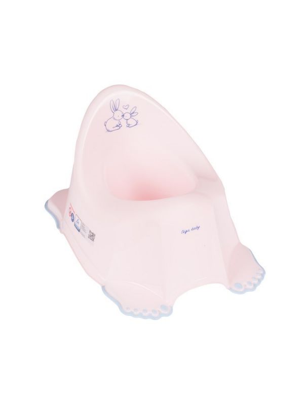 Hrající dětský nočník protiskluzový Bunny růžový TEGA
