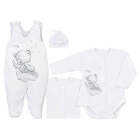 4-dílná kojenecká souprava Koala Angel bílá