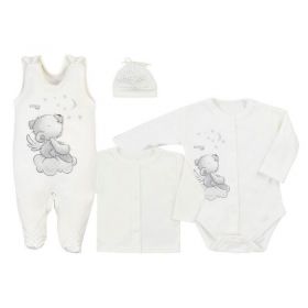 4-dílná kojenecká souprava Koala Angel smetanová
