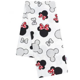 Flanelová plena s potiskem New Baby bílá Mickey &amp; Minnie