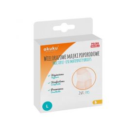 Poporodní kalhotky Akuku pro opakované použití vel.L Bílá