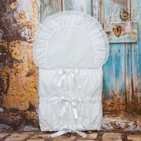 ESITO Zavinovačka klasická madeira 2 kanýry bílá 112x38 cm