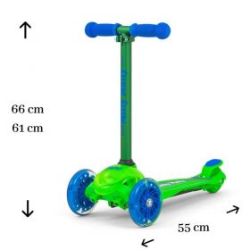 Dětská koloběžka Milly Mally Scooter Zapp green