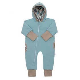 Zateplený jarní overal s kapucí New Baby Spring mint Dle obrázku