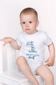Body s potiskem New Baby Mám jeden Rok - dárkové balení Zelená