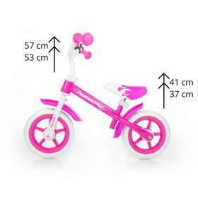 Dětské odrážedlo kolo Milly Mally Dragon pink