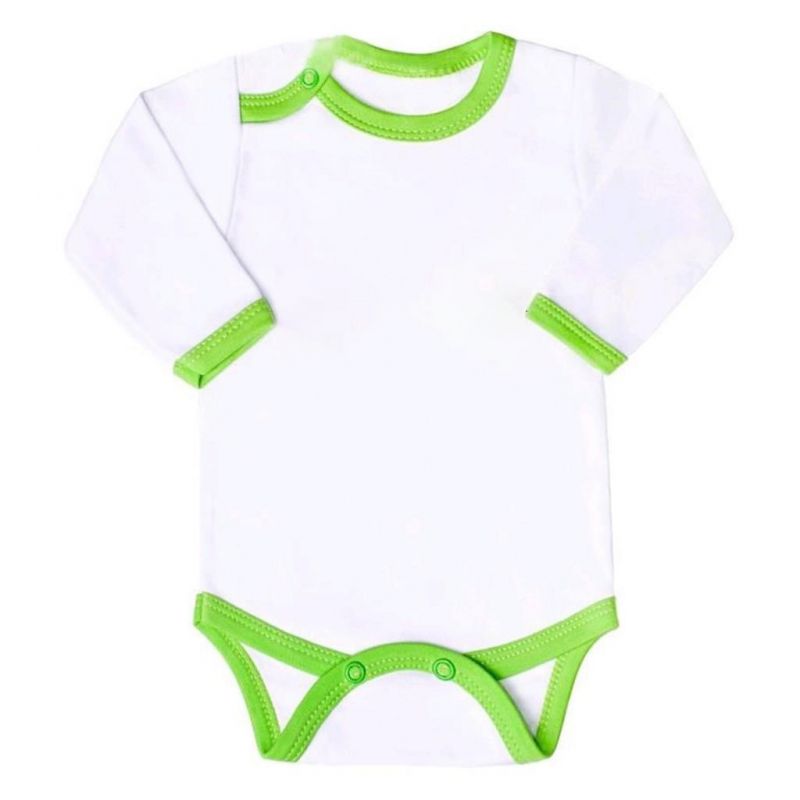 Kojenecké body New Baby s zeleným lemem