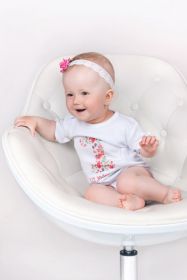 Body s potiskem New Baby Už mám 1 rok růžové