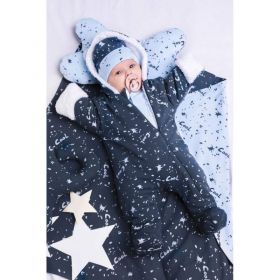 Kojenecká čepička Nicol Max dark Modrá